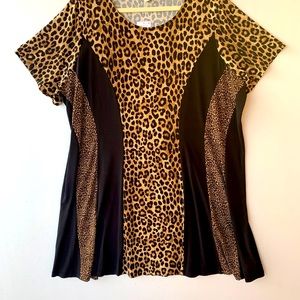 MICHAEL Michael Kors Plus Leopard Mix Print Dress